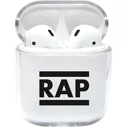 Прозорий силіконовий чохол Apple AirPods - Rap (KAP1158)