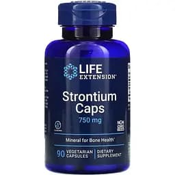 Вітаміни та мінерали Life Extension Strontium 750 mg, 90 вегакапсул