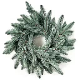 Вінок хвойний різдвяний Hvoya Classic литий блакитний 40 см