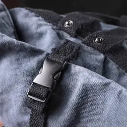 Модний міський рюкзак-мішок унісекс із щільного текстилю Vintage s_15076 сірий - мініатюра 8