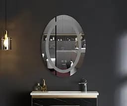 Дзеркало Mixxus Plain MV03-50x70 (LED Touch, антизапотівання, димер, регулювання яскравості) MI6664 - мініатюра 3