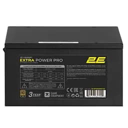 2E Gaming Блок живлення 2E GAMING Extra Power Pro ATX3.1 GEN5.0 (1200W), >90%, 80+ Gold, 140мм, 1xMB 24pin(20+4), 2xCPU 8pin(4+4), 3xMolex, 9xSATA, 6 GEN5 16pin, Full Modular