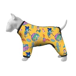 Дощовик для собак WAUDOG Clothes з малюнком «Рік і Морті» 3 M45, довжина 55–60 см, обхват грудей 37–40 см