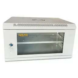Шафа настінна GEAR 6U 19 600x600x300 мм, + Полиця 19, grey (GWMSN-6U-600-600G)