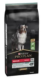 Сухий корм PRO PLAN Medium Adult 1+ Sensitive Digestion для дорослих собак середніх порід з чутливим травленням, з ягням 14 кг (7613035214774)