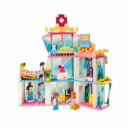 Конструктор Sluban M38-B0799 Міська лікарня, 3 поверхи, 459 деталей, з фігурками, різнокольоровий