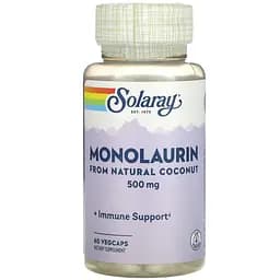 Монолаурін Solaray Monolaurin 500 мг 60 вегетаріанських капсул