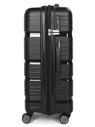 Валіза середня M поліпропілен Worldline Airtex 283 66×44×28см 80л Чорний - мініатюра 6