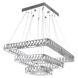 Люстра подвесная Brille с пультом LED 96W WW+NW+CW RM CH (BR-985S/3)