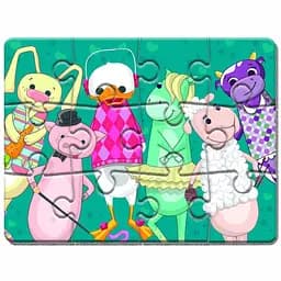 Пазлы на магните Vladi Toys Малюк зможе Зверята А5 12 элементов (VT3301-01)