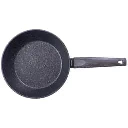Сковорода глибока антипригарна Kamille 4134 24 см Black Marble алюміній