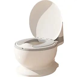 Горшок детский Дом с мягким ПВХ сиденьем WN-5-6 серый (33660)