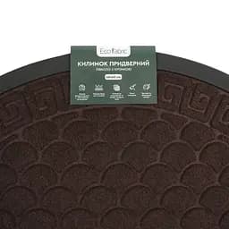 Килимок придверний Eco Fabric Луска півколо з кромкою коричневий 40 х 60 см (4060-119) - мініатюра 7