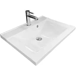 Раковина Adamant умывальник QUANTO искусственный камень прямоугольная