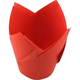 Тарталетки паперові для кексів ТЛ-150 Тюльпан 100 шт. червоні