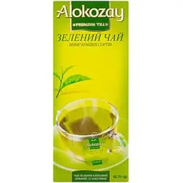 Чай зеленый Alokozay китайский байховый, 43,75 г (25 шт. по 1,75 г) (888932)
