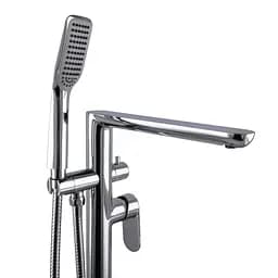 Змішувач для ванни TOPAZ BARTS TB 07113R-H36 латунний підлоговий з душем - мініатюра 6