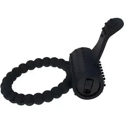 Эрекционное кольцо Passion с вибрацией черное (4821002029617)