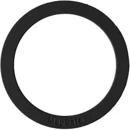 Пластина-кольцо для MagSafe держателей металлическая (+скотч) Silicone черный