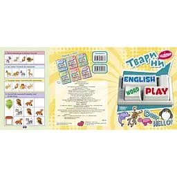 Дитяча книжка з наліпками Торсінг Play English Тварини (К01575) - мініатюра 2