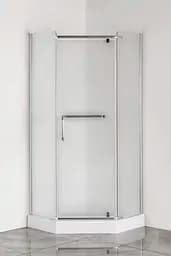 Душова кабіна з низьким піддоном Mixxus Lines SCT01-90x90x198-TR хром прозоре скло 6 мм MI6913, Універсальна, прозорий, хром - мініатюра 3