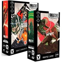 Настільна гра Geekach Games Unmatched: Битва легенд. Частина перша + Робін Гуд проти Біґфута (укр.) (GKCH020UM+1)