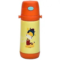 Термос-поїлка Stenson MT-2090-50 дитяча з трубочкою 350мл Жовтий