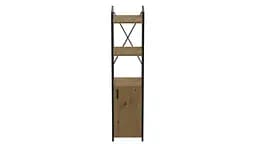 Етажерка 3/34 Ferrum-decor Серії Конект з тумбою 144x34x28 Чорний ДСП Артизан (FRD-104426) - мініатюра 4