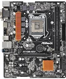 Материнська плата AsRock H110M-HDV rev1.02 (H110M-HDV) (Socket 1151, Intel H110, Micro-ATX) Б/в