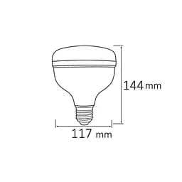 Світлодіодна лампа "CRYSTAL-40" 40W 6400K E27 - мініатюра 2