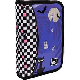 Пенал Yes Academy HP-02 жесткий одинарный без клапана черно-белый (533564)