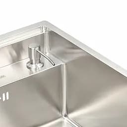 Кухонна прихована мийка Platinum Handmade 500x500x220 (змішувач в комплекті), Нержавіюча сталь - мініатюра 3