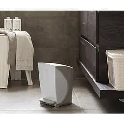 Контейнер для сміття Bauletto 19x25x30,6h, 6,5л  білo-коричневий - мініатюра 3