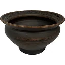 Миска для варечников скорлупа 2 л высота 9 см диаметр 24 см молоченная керамика Декор - Украинская глиняная посуда