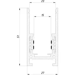 Рейка для трекового світильника Aqara Overlay Rail для H1/ H1 Pro 2m Black [107935] - мініатюра 4