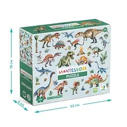 Дитячий пазл Монтессорі "Динозаври" DoDo Toys 200631, 200 елементів - мініатюра 5