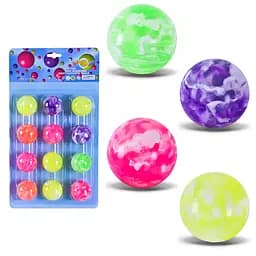 М'яч стрибун "Блискучий" Bambi PR2508 в наборі 12 штук