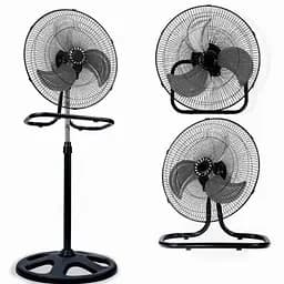 Вентилятор напольный 3в1 Domotec настольный настенный с металлическими лопастями 3 скорости 55 Вт