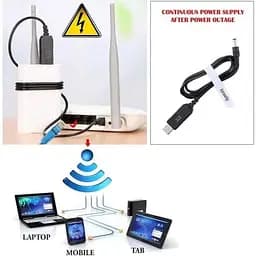 Кабель для Wi-Fi роутера USB-DC 12V з перетворювачем для живлення від павербанка - мініатюра 2