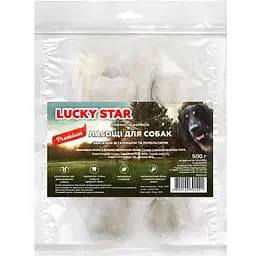 Лакомства для собак Lucky Star Прессованная кость из беленой сыромятной кожи 500 г