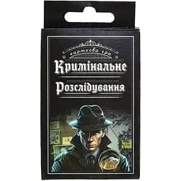Настільна карткова гра Strateg Кримінальне розслідування 30418 36 шт.