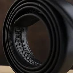 Ремінь чоловічий з латунною пряжкою 20310 Vintage чорний 105-120 см - мініатюра 5
