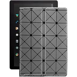 Чохол StatusCASE з екошкіри для планшету Pixus Vision 10.1 Сірий ромб