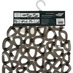 Килимок для ванної Eco Fabric Бублики 68х34 см прозоро-чорний (6834-008) - мініатюра 5