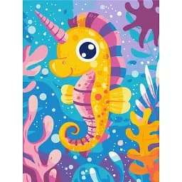 Картина по номерам Brushme Морской единорог 30x40 см
