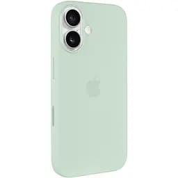 Чохол Epik Silicone case AAA with Magsafe and Animation button для Apple iPhone 16 Plus 6.7 Aquamarine