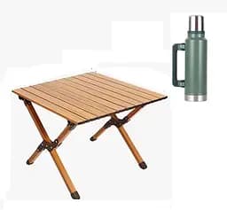 Розкладний стіл SpringFun S 60×45×60см кемпінговий портативний стіл для туризму Металевий каркас 30 кг - мініатюра 2