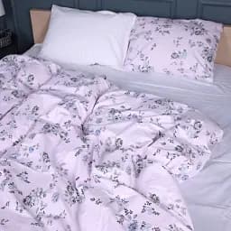Пододеяльник MirSon Сатин 22-1377 Flowers on Snow 160х220 см (2200010475906)