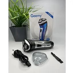 Електробритва тример Geemy GM 7090 3 в 1 бритва Сіра
