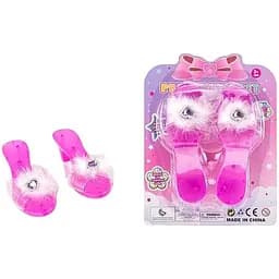 Туфли с камушком и страусиным пером